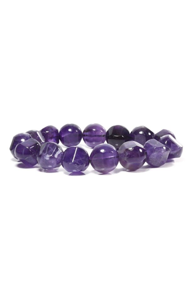 Amethyst Natural Stone Bracelet - Special Cut