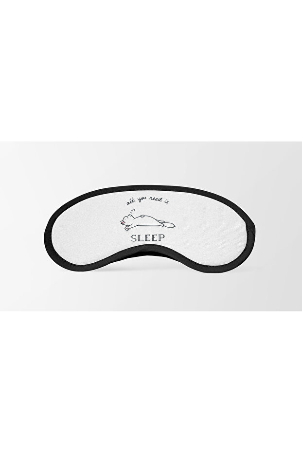 All You Need Is Sleep Cat Printed Sleep Eye Patch