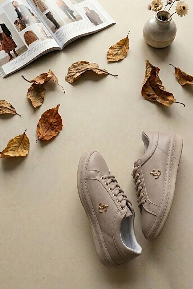 Elit Btflrmrc-5400 Women's Classic Sneaker Beige