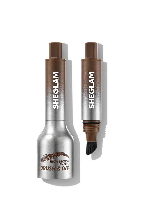 Brow-Fection Angled Brush & Dip-Taupe