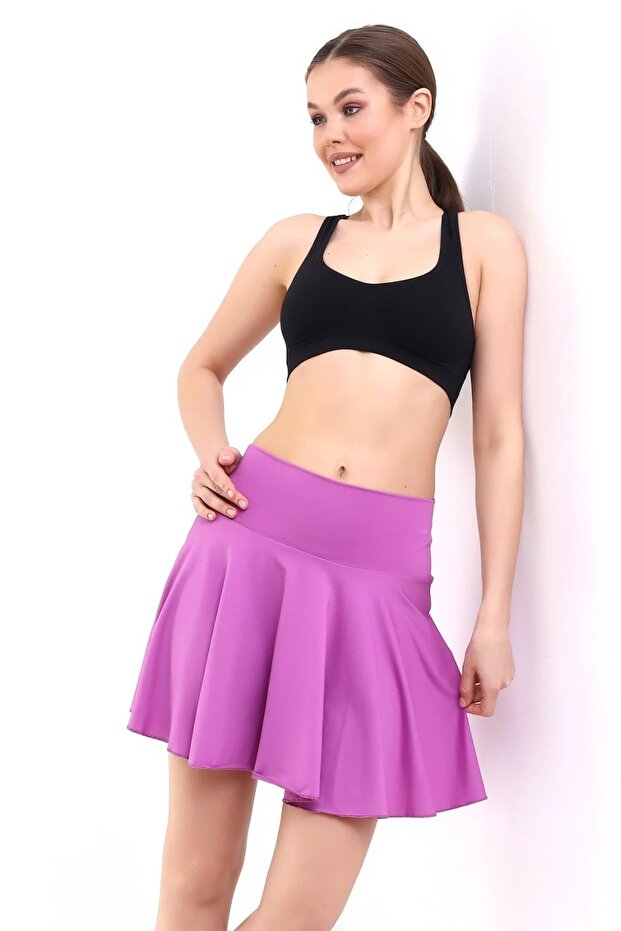 Beach Skirt Pareo, Lilac Color, Undyed Skirt