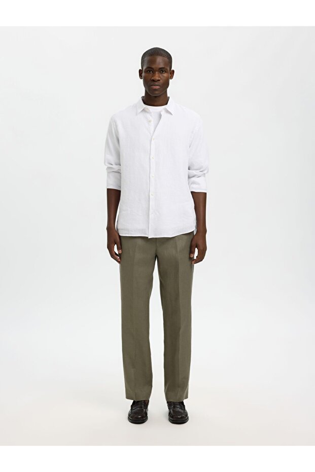 Leinenhose Regular Fit - 4