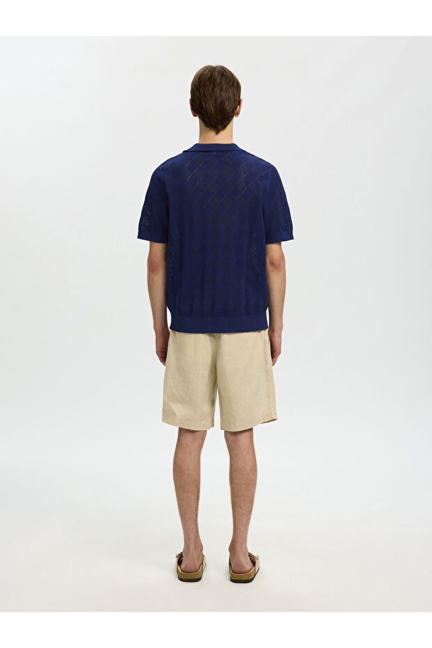 Polohemd aus Strick Kurzarm - 3