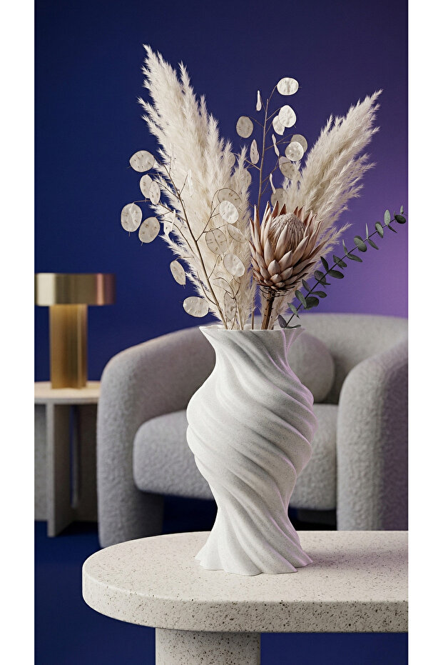 Artivox Bioplastic Vase – Artistic Vortex Formed Decorative Object (Flowers Not Included)