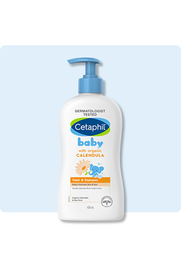 c e taphil BABY WASH & SHAMP ORG CALENDULA 400ML