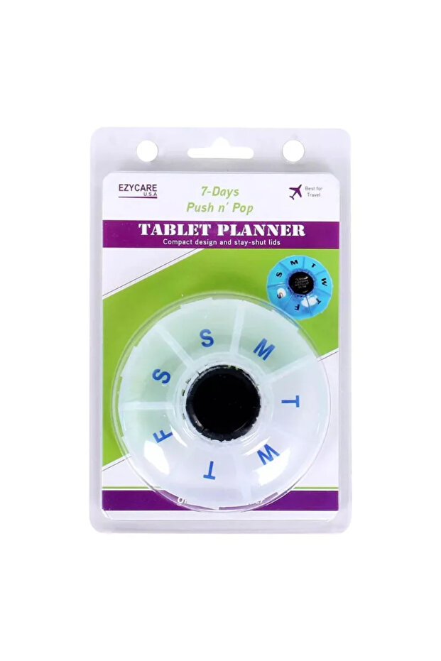 FLENTS/EZY PUSH N POP ROUND PILL REMINDER