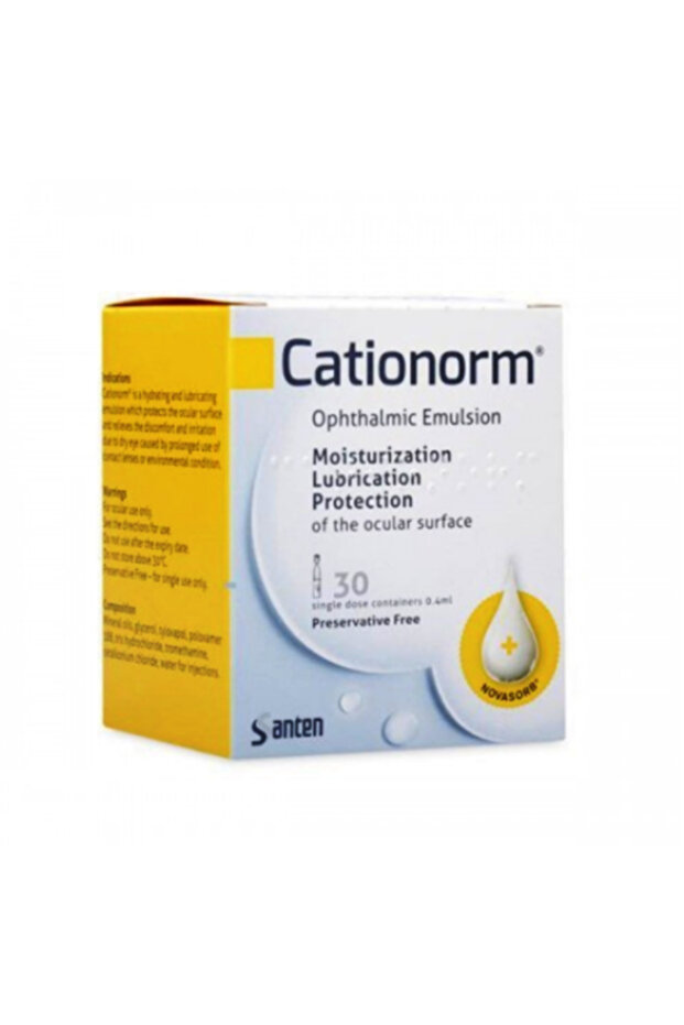 CATIONORM OPTHALMIC EMULSION 0.4ML VIAL 30S