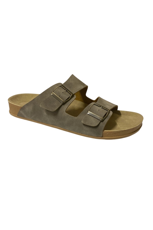 New Season Lookli̇fe Double Buckle Slippers