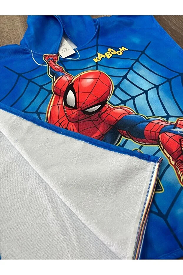 Children's Character Printed Poncho Towel Sea Pool Beach Towel