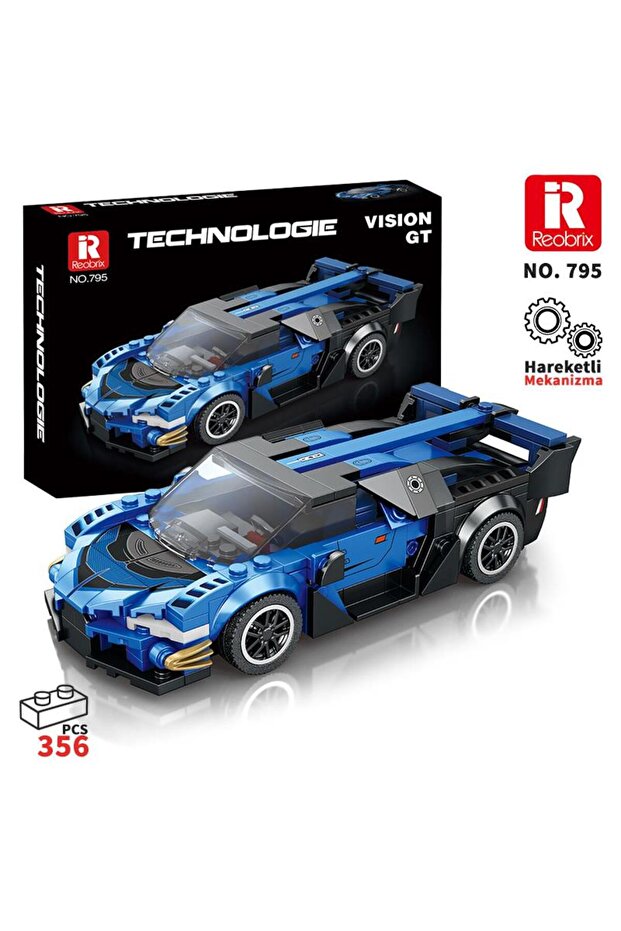 Creator 795 Bugatti Vision Gt Sports Car Creative Building Block Set Building Blocks - 356 Pieces