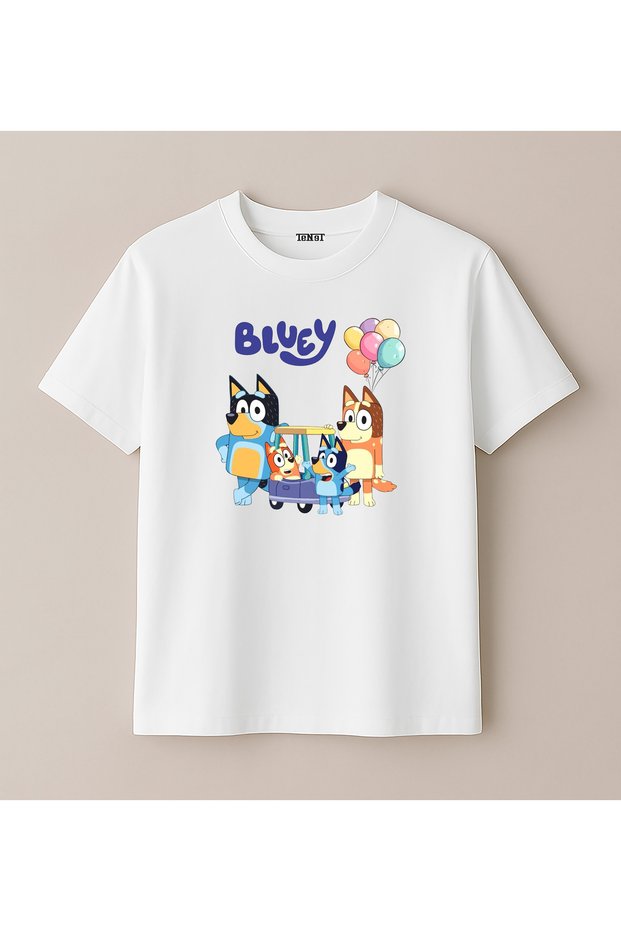 Bluey Printed Kids' T-Shirt (Ages 4-13)