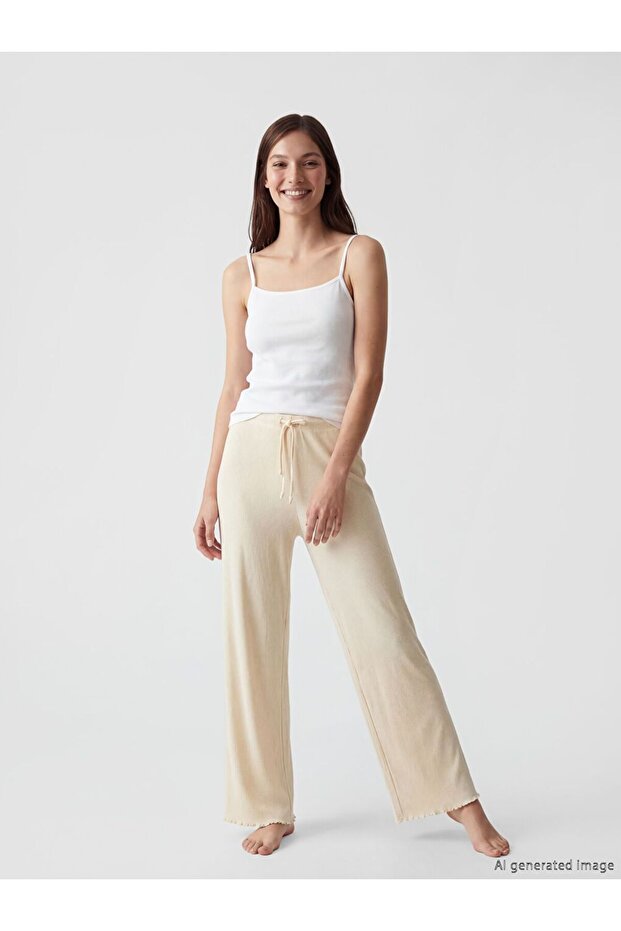 Women's Pajama Bottoms with Elastic Waist
