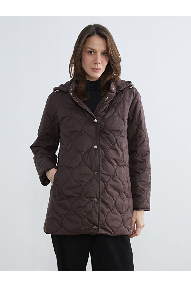 Hooded Quilted Women's Puffer Coat