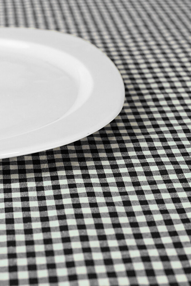Small Square Pattern Gingham Tablecloth, Table Cloth, Picnic Mat - 4