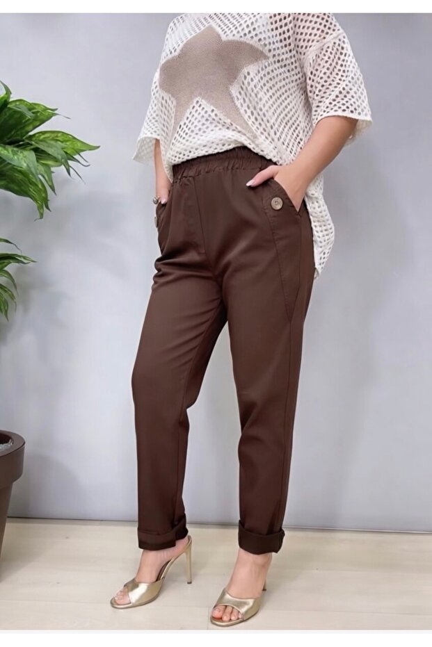 Lycra Buttoned Pants