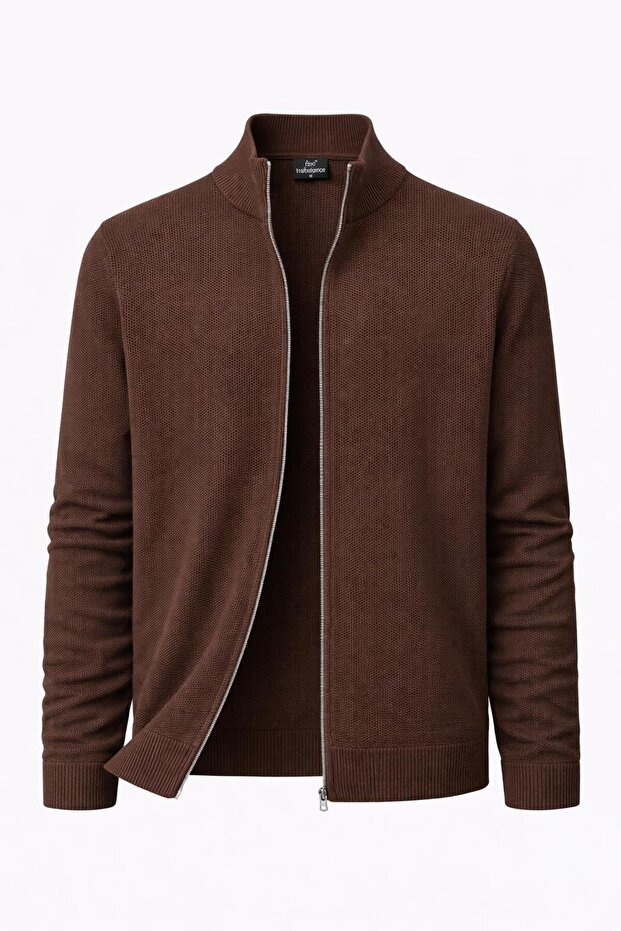Turbulance Slim Fit Men's Full Zip Knit Jacket - 7521