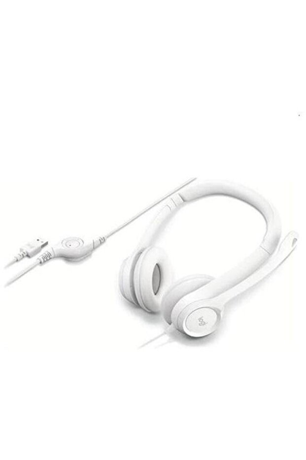 Casti Stereo H390, USB, Microfon, Alb - 3