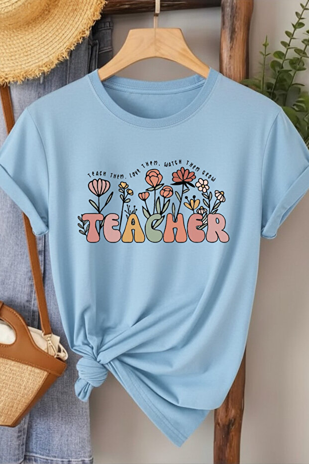 Teacher Printed White Women's Cotton T-Shirt