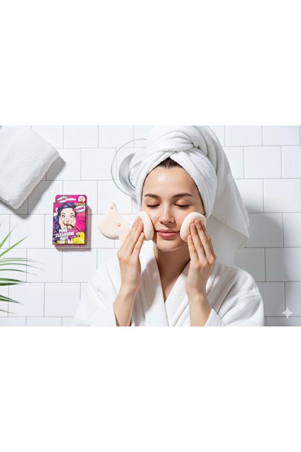 Pore cleansing puff