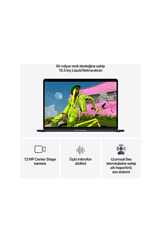 MDVN4TU/A/MacBook Air/Apple M5 İşlemci(10 Çekirdek CPU-10 Çekirdek GPU)/24GB RAM/1TB SSD/15"/G - 5