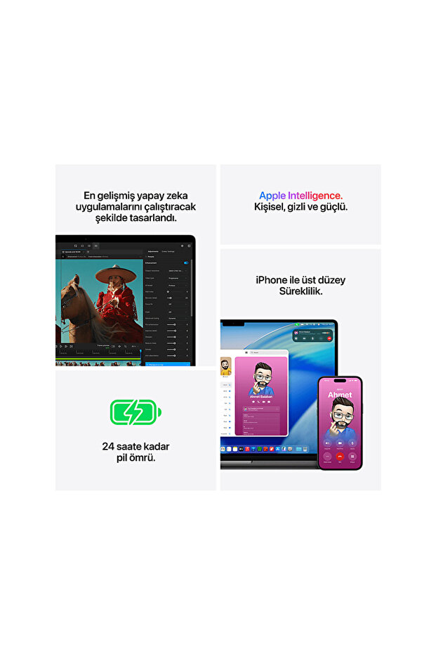 MGE64TU/A/MacBook Pro/Apple M5 Pro İşlemci(18 Çekirdek CPU-20 Çekirdek GPU)/48GB RAM/1TB SSD/1 - 8