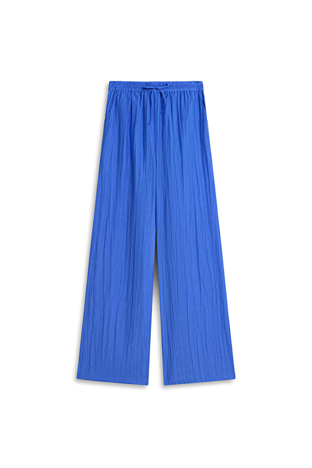 Textured Wide Leg Pants