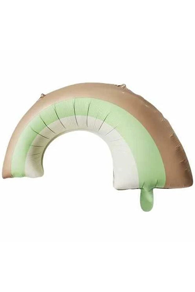 Retro rainbow green foil balloon 51 x 54 cm ekm