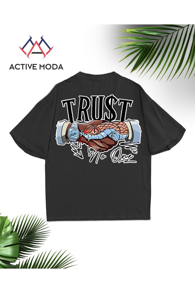 -Erkek Street Style Oversize T-Shirt – Comfortable Fit & Trendy Look Trust