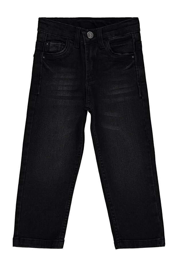 Basic Striped 2-5 Years Old Pants Jeans - Gray