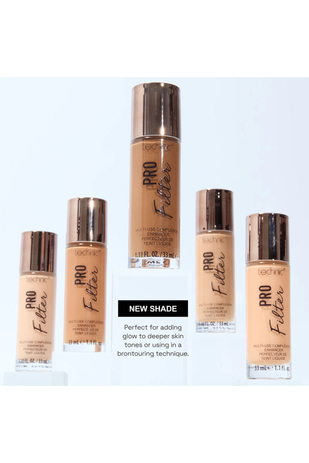 Pro Filter Multi-Use Illuminating Foundation – Glow Effect, Medium Coverage, Deep Shade - 4