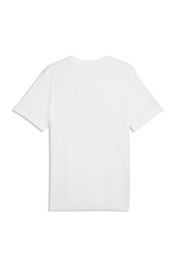 Graphic Erkek Beyaz Günlük Stil T-Shirt 69177702 - 2