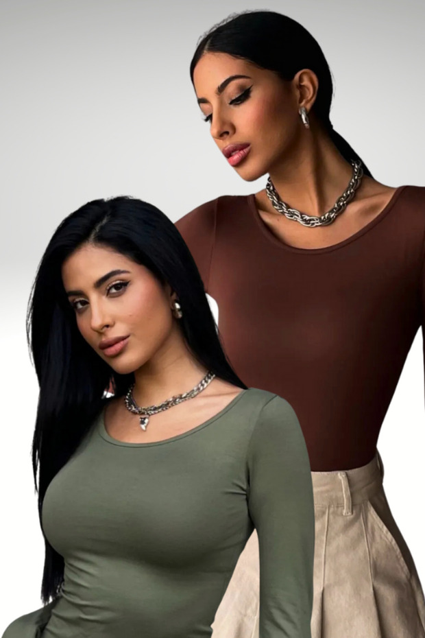 Women's Aci Brown Khaki Princess Collar