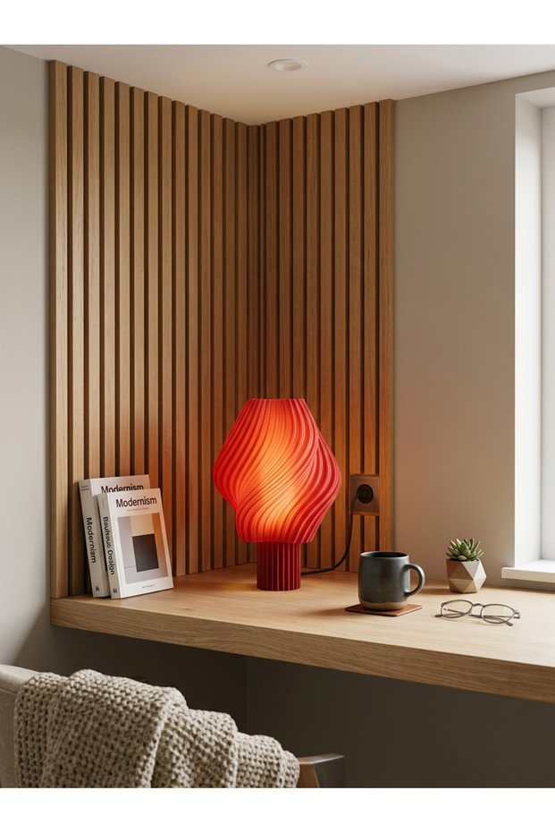 Dopamine Twist Table Lamp - Decorative Night Light - Modern Design Ambiance Lighting