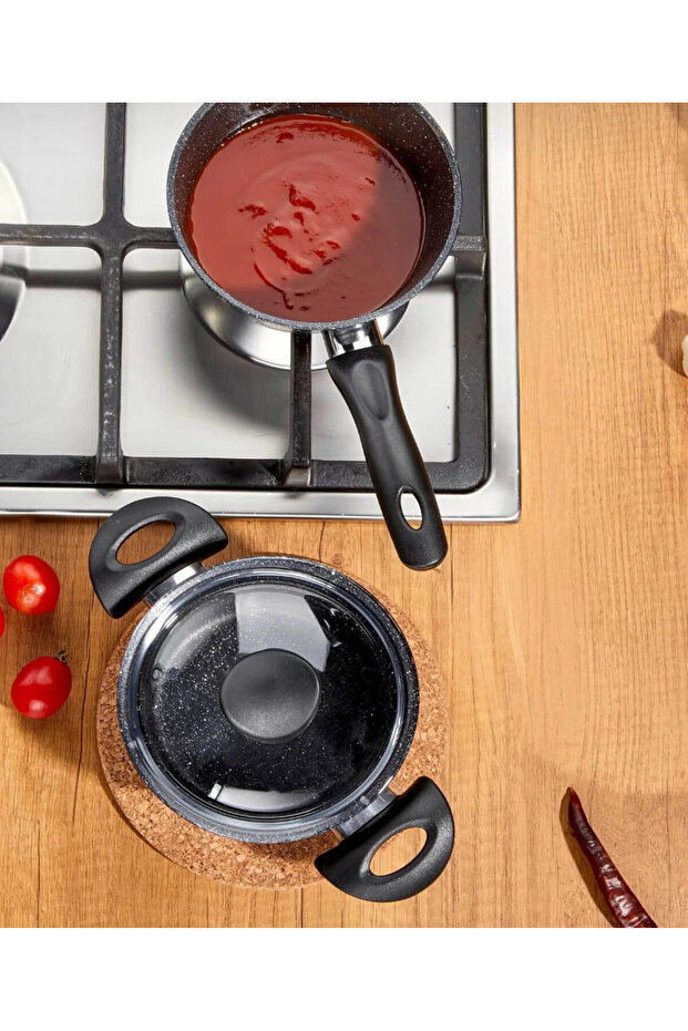 Taç Trend 3 Piece Sauce Bowl Set 14 cm Milk Bowl / 14 cm Pot