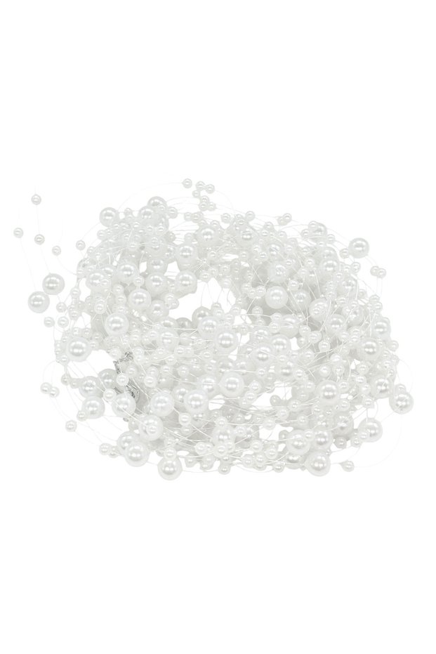 Beaded string 10 strands X 1.35m Large White
