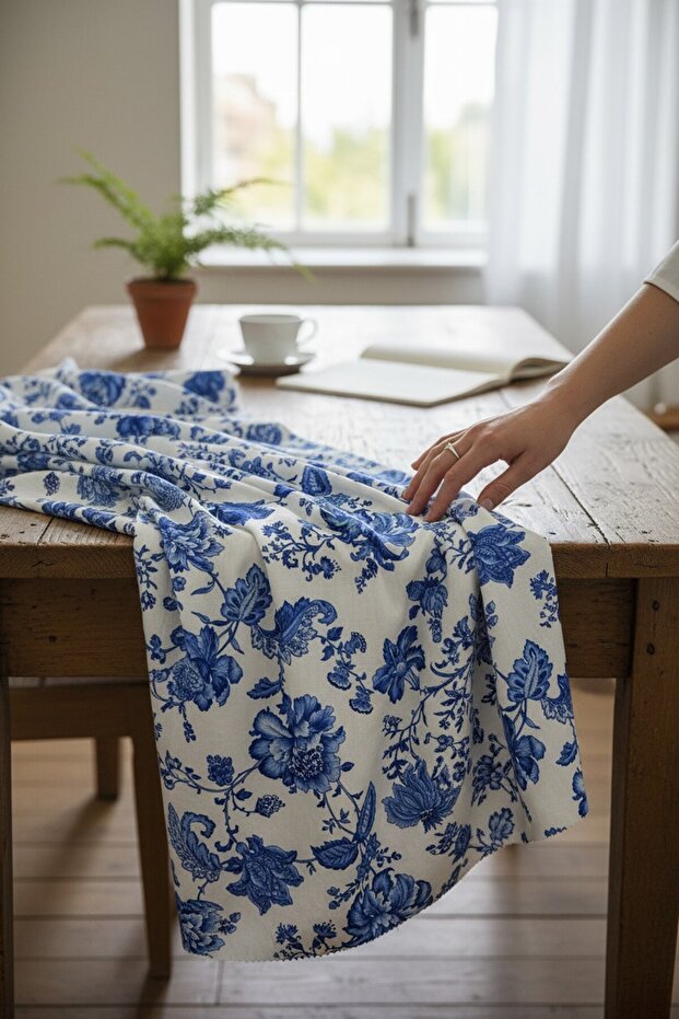 100% Viscose Soft Textured Twill Woven Belmando Fabric |   1 Meter |   Width: 150cm