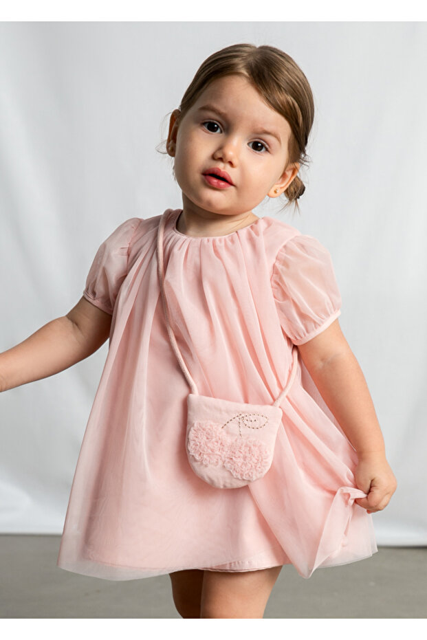 Bag Dress Set for Ages 1-4 - Pink
