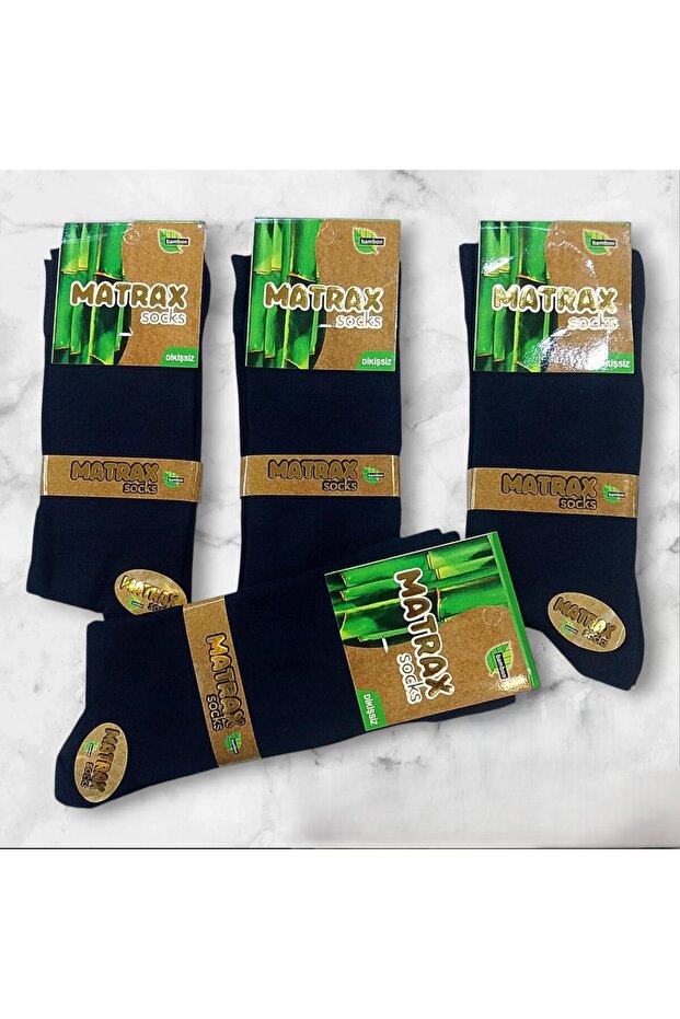 Bambu – Bamboo Long Socks (Crew) Without Seams – 6 Pairs