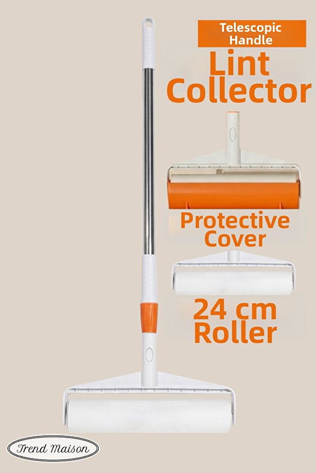 Tm-0402 Pet Hair Collection Tool Extendable Handle Hair Collector Roller 24 cm – Strong Adhesive