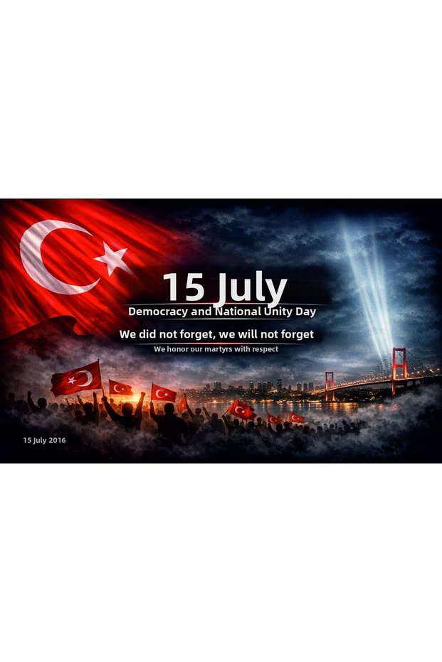 15 July Branda - Banner - Poster - 150X250 cm