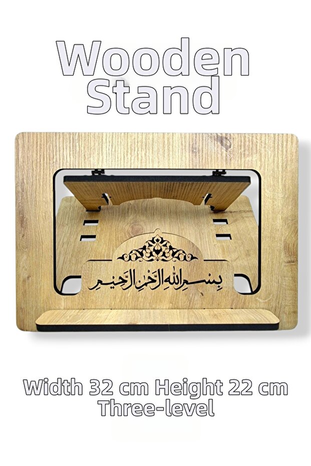 Wooden Table Top Foldable Rahle 3 Levels 8 mm Quality Wood Material