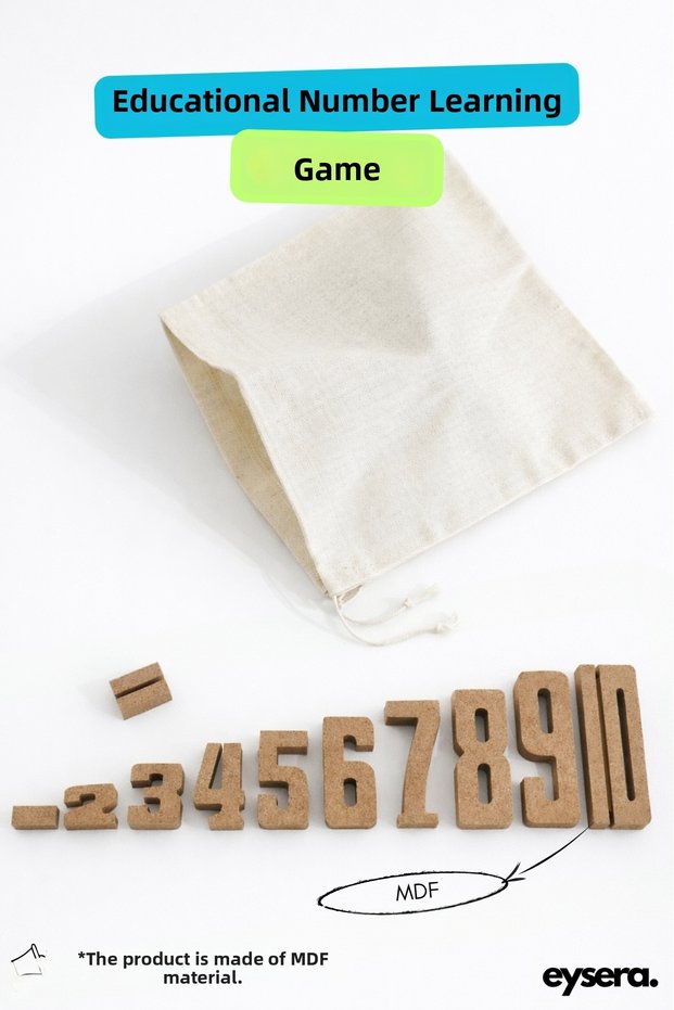 Montessori Wooden Number Blocks – Children's Activity & Hobby Toy, Montessori Educational Set