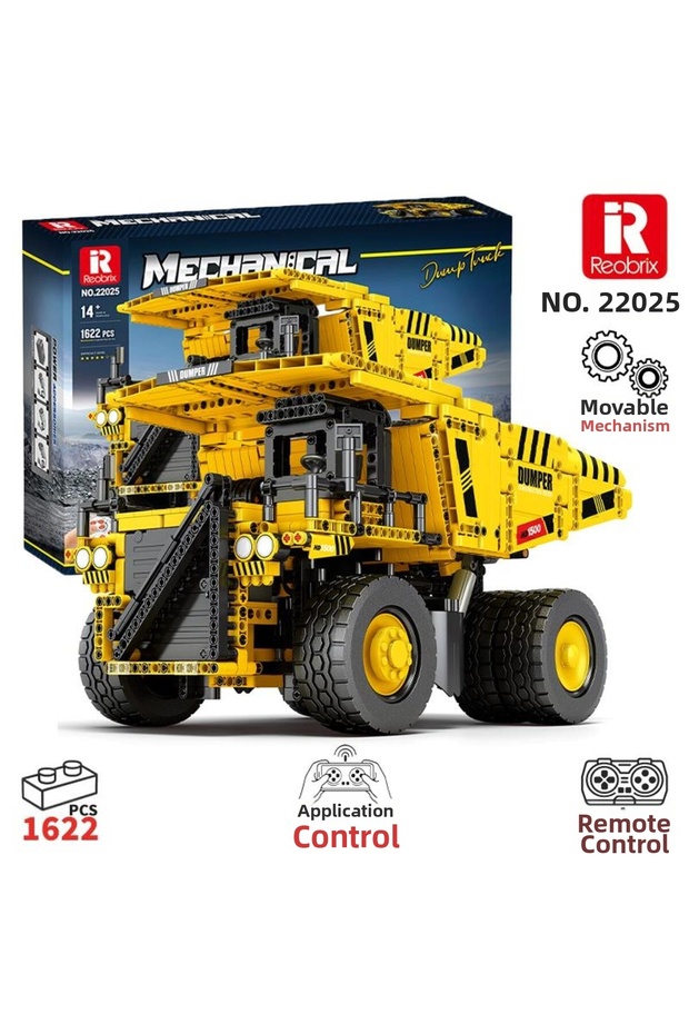 Technic 22025 Dump Truck Remote Control & Motorized Creative Building Block Set Building Blocks (Dump)