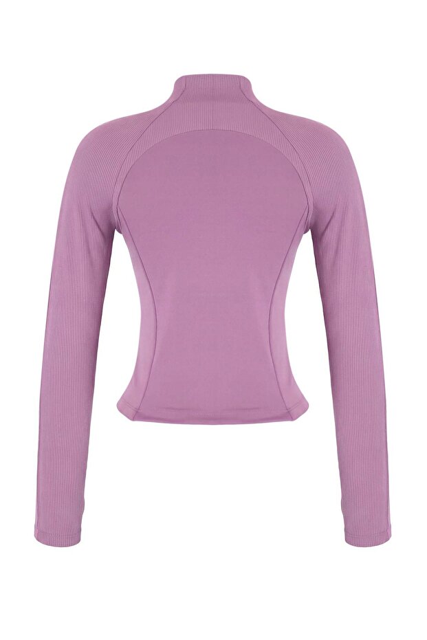 Lila Dalgıç/Scuba Örme Spor Ceket THMAW26SK00004 - 7