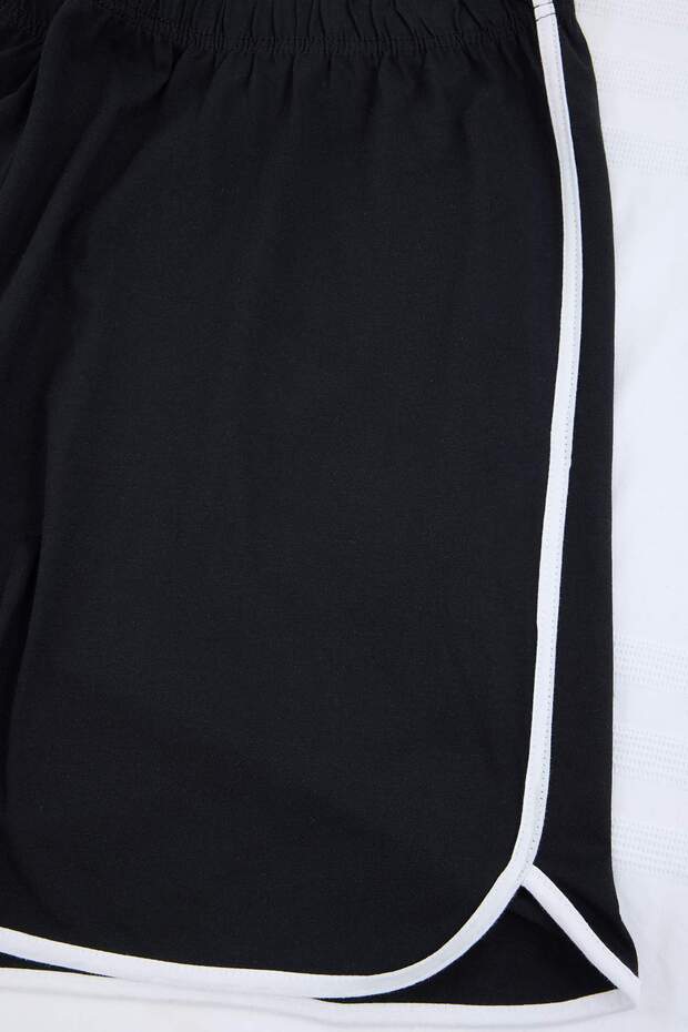 Siyah-Gri Biyeli Süprem 2li Büyük Beden Pijama Altı TBBSS26IA00002 - 12
