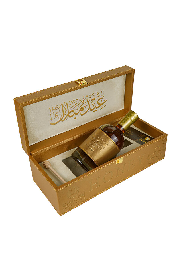 Eid Golden Emirates Sidr Honey With Leather Case – 550G – luxury Gift
