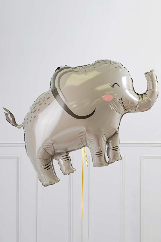 Gray Elephant Shaped Foil Balloon Elephant Balloon 90cm