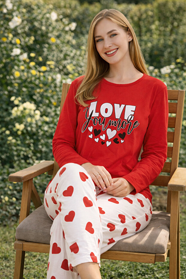 WOMEN'S SINGLE JERSEY LONG SLEEVE PAJAMA SET