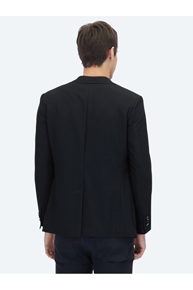Geaca neagra cu model - 5