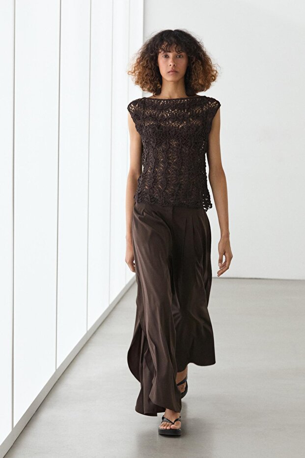 Kroşe örgü bluz - 2